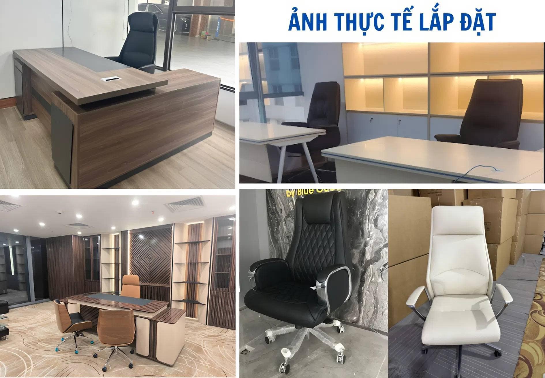 Ảnh Thực Tế Lắp Ghế Giám đốc